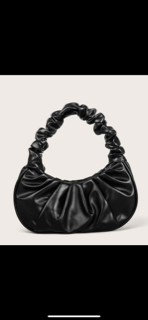 All Black Scrunched Purse
